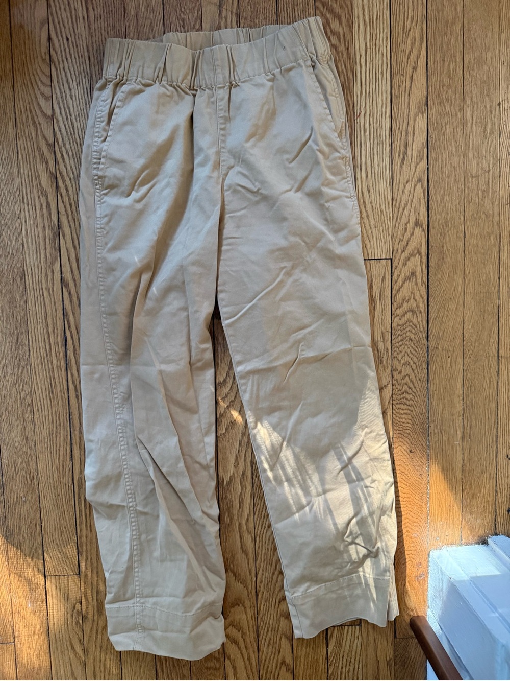 J. Crew Elastic-Waist Khaki Chinos - Size XS